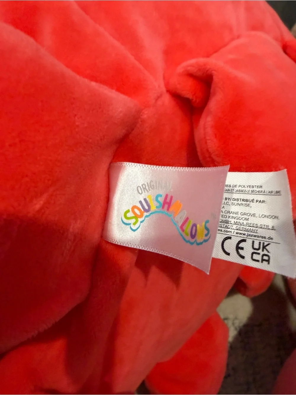 NWOT Squishmallows 16” in Red Plush Veronica Octopus Stuffed Animal Pillow